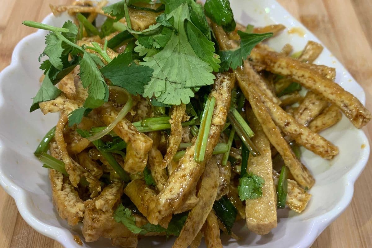 Sliced Tofu Salad