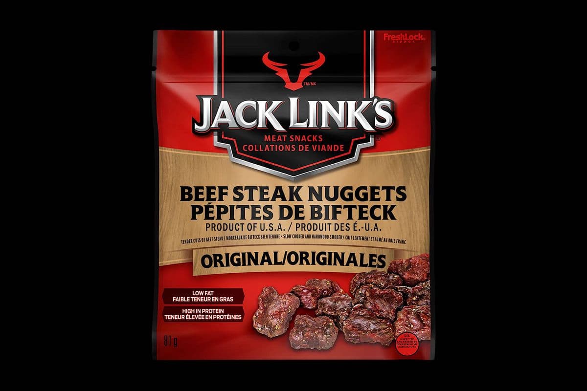 Jack Link’s - Pépites de Bifteck Originales / Beef Steak Nuggets Original (81 g)