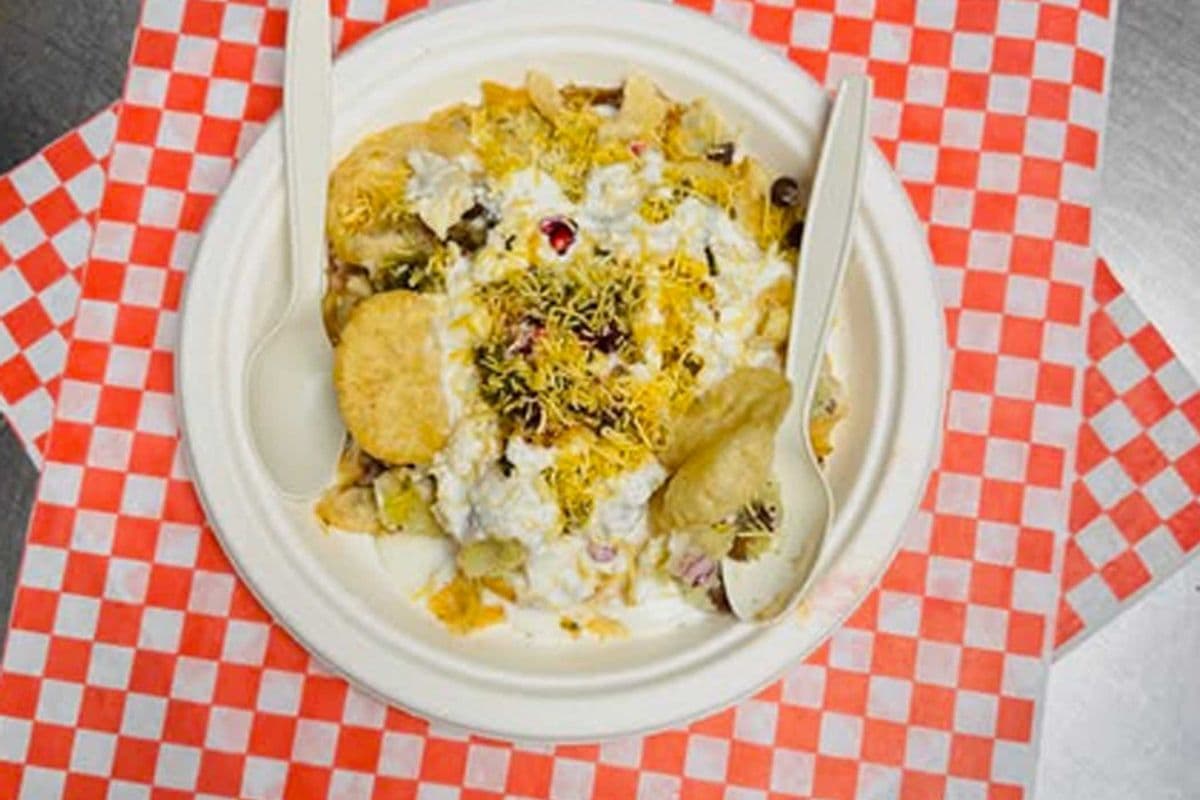 Chaat Papri Plate