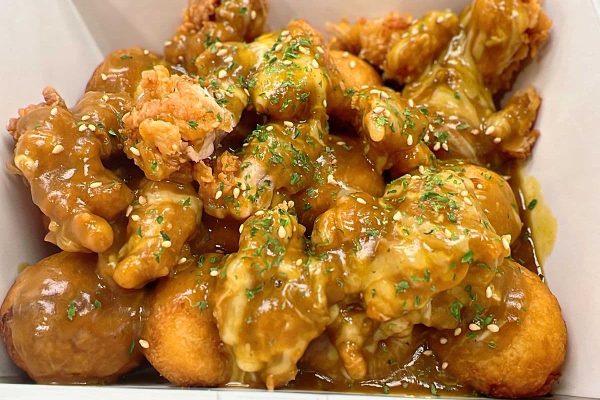 Curry Cheese Fried Chicken Takoyaki