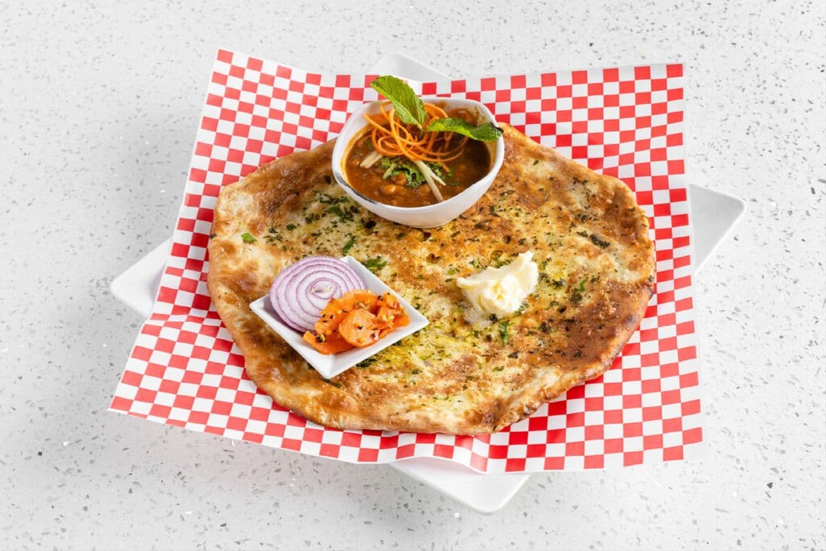 Amritsari Kulcha with Chana Masala