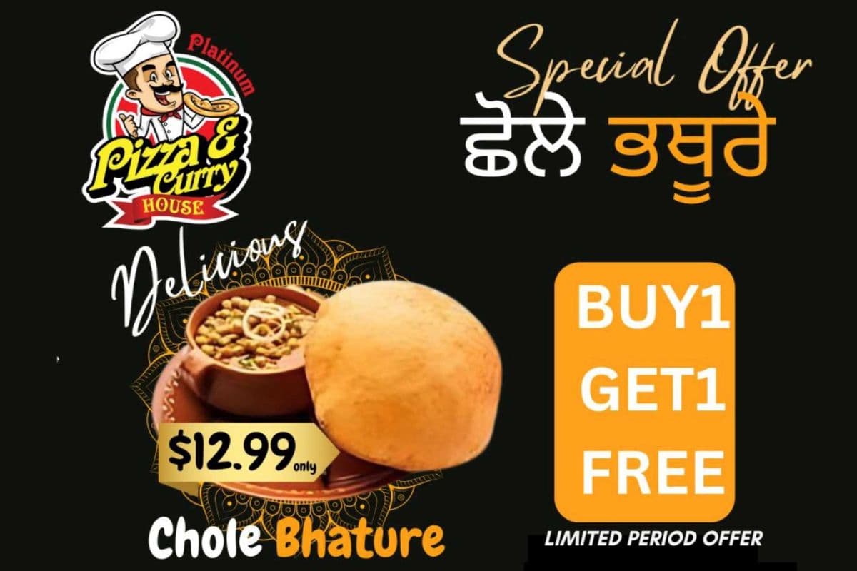 Chole Bhature 1+ 1 offer !