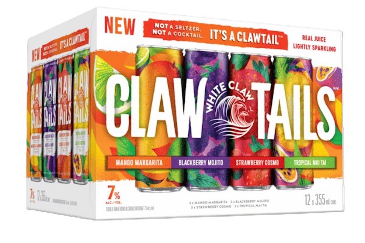 WHITE CLAW CLAWTAILS VARIETY 12PACK (12 x 355ML)
