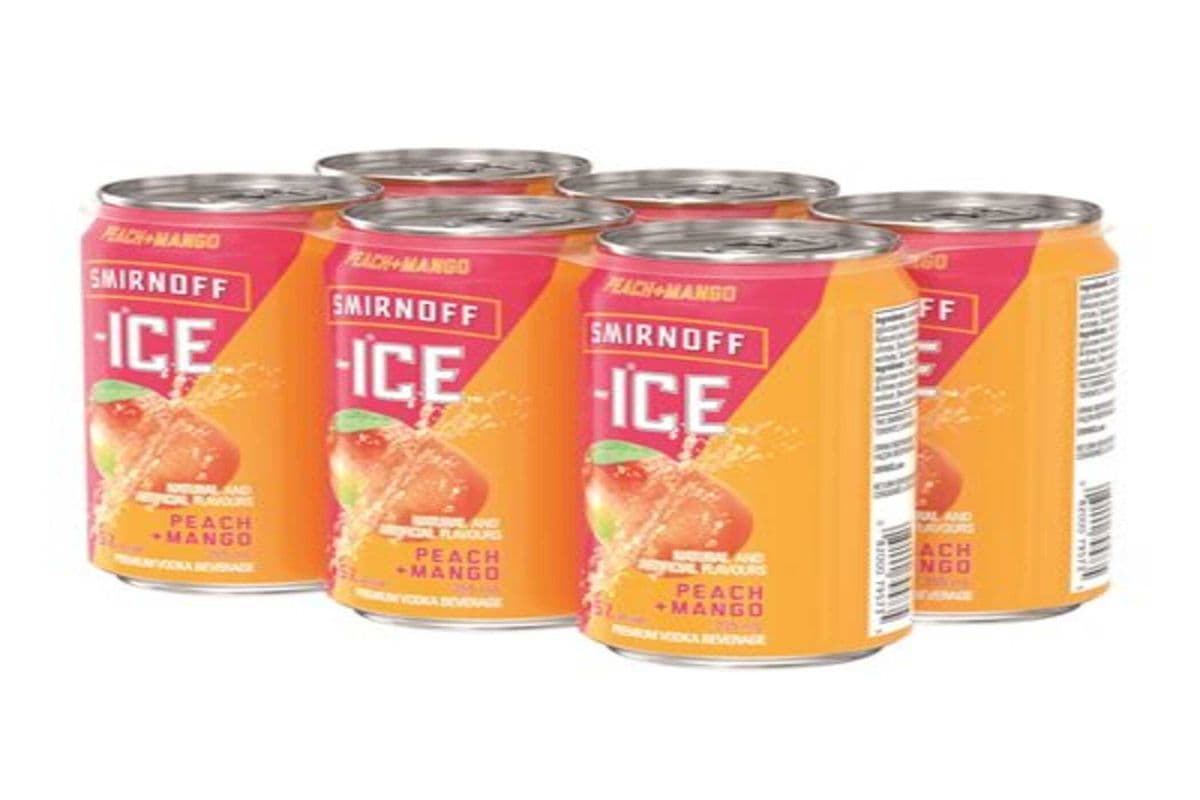 Smirnoff Ice Peach & Mango 6x355ml (6 x 355ml)