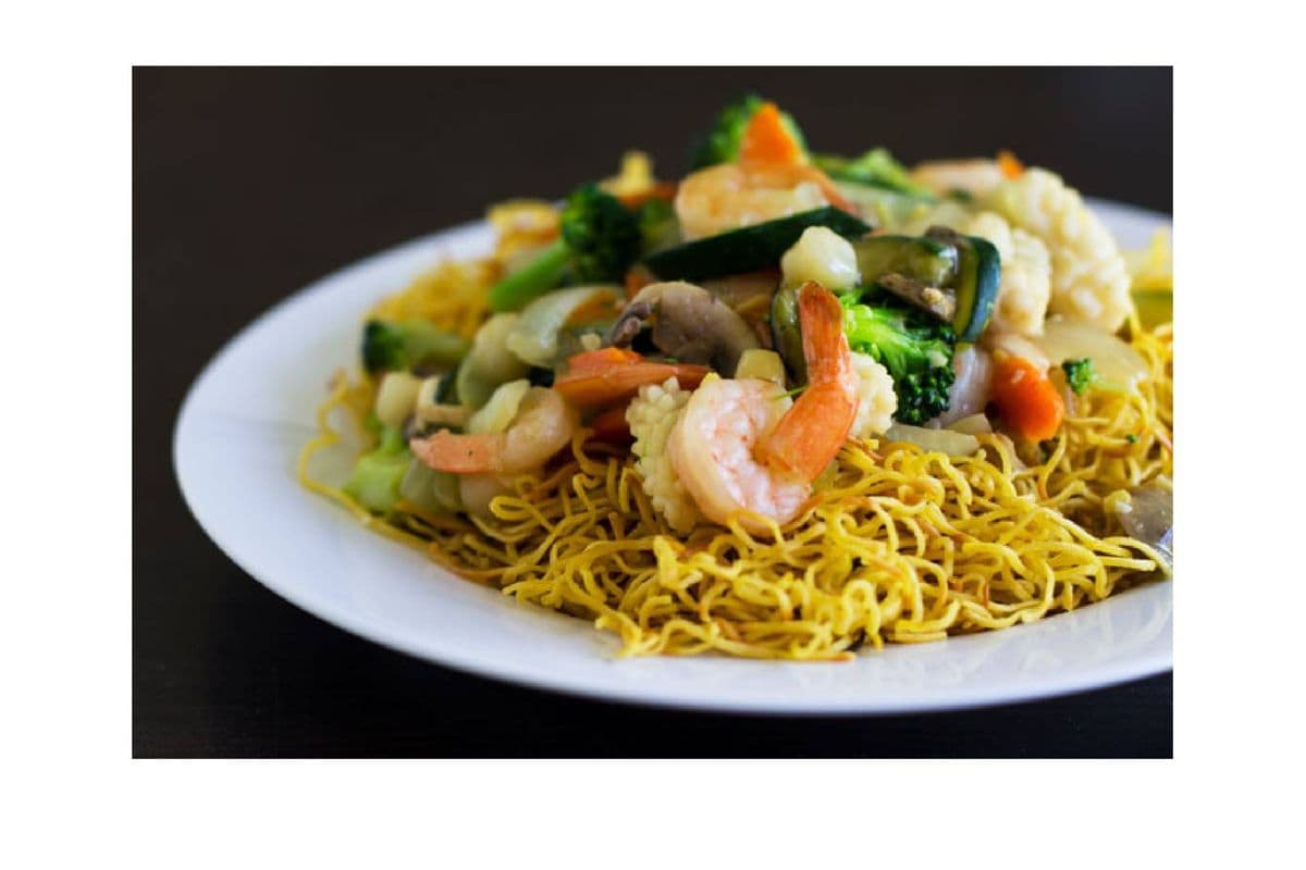 70. Stir-Fried Chicken, Beef, and Shrimp with Vegetables