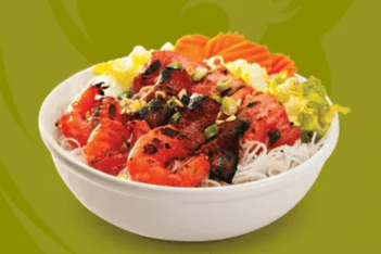23. Grilled Sate Shrimp, Beef, and Chicken with Vermicelli - Bun Tom Bo Ga Lui