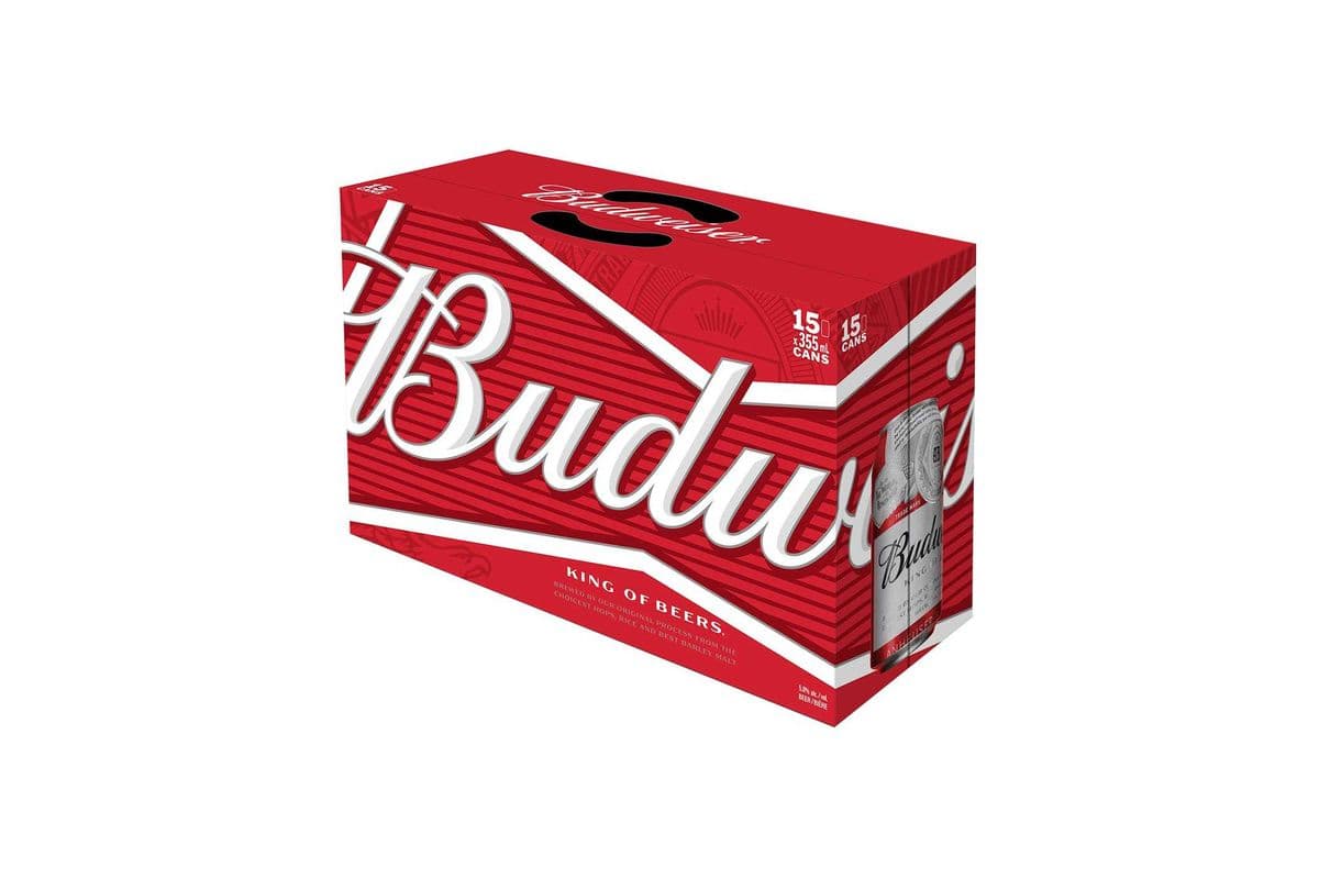 Budweiser (15 Pack) (15 x 355 ml Cans)