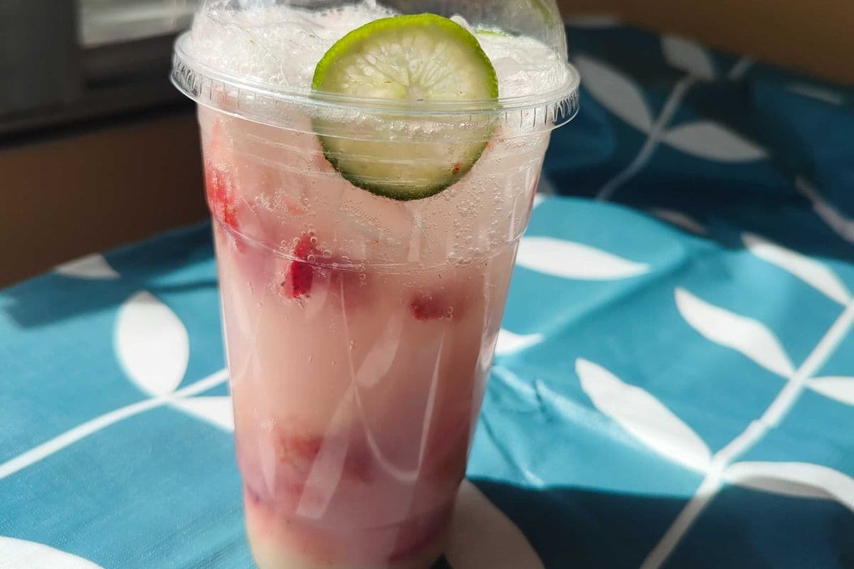 Chilled watermelon sparkling water