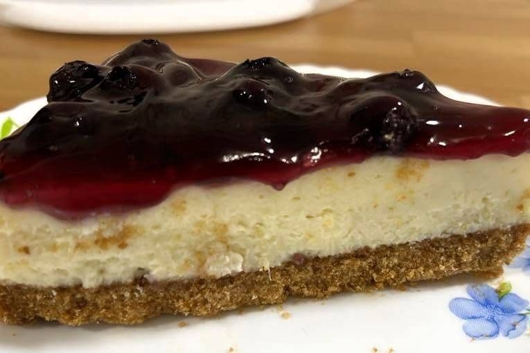 Blueberry cheesecake