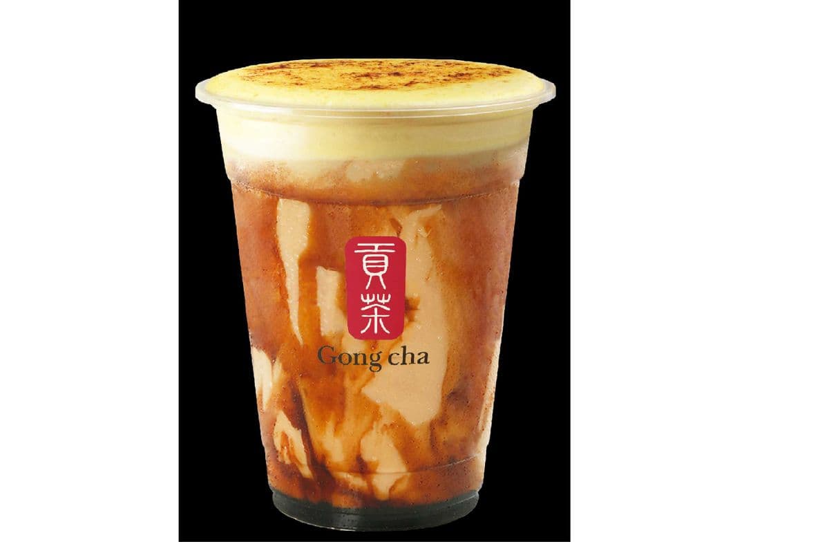 Brown Sugar Milk Tea with Cream Brûlée