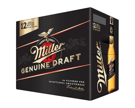 Miller Brewing Co. Genuine Draft, 12 x 355 ml