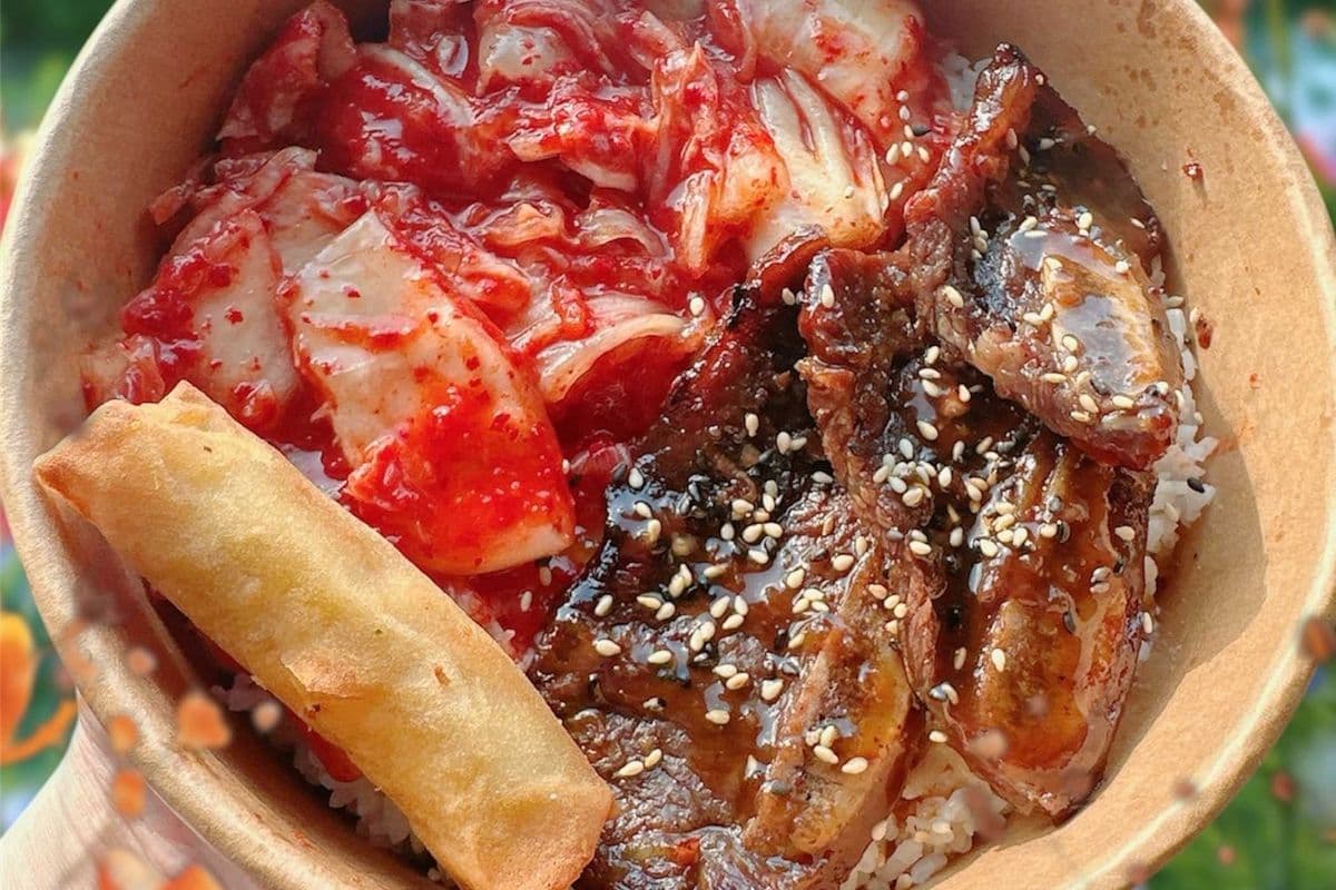 Korean Beef Rid with Kimchi