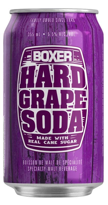 Boxer Hard Soda Grape (6 Cans) (6 x 355ml)