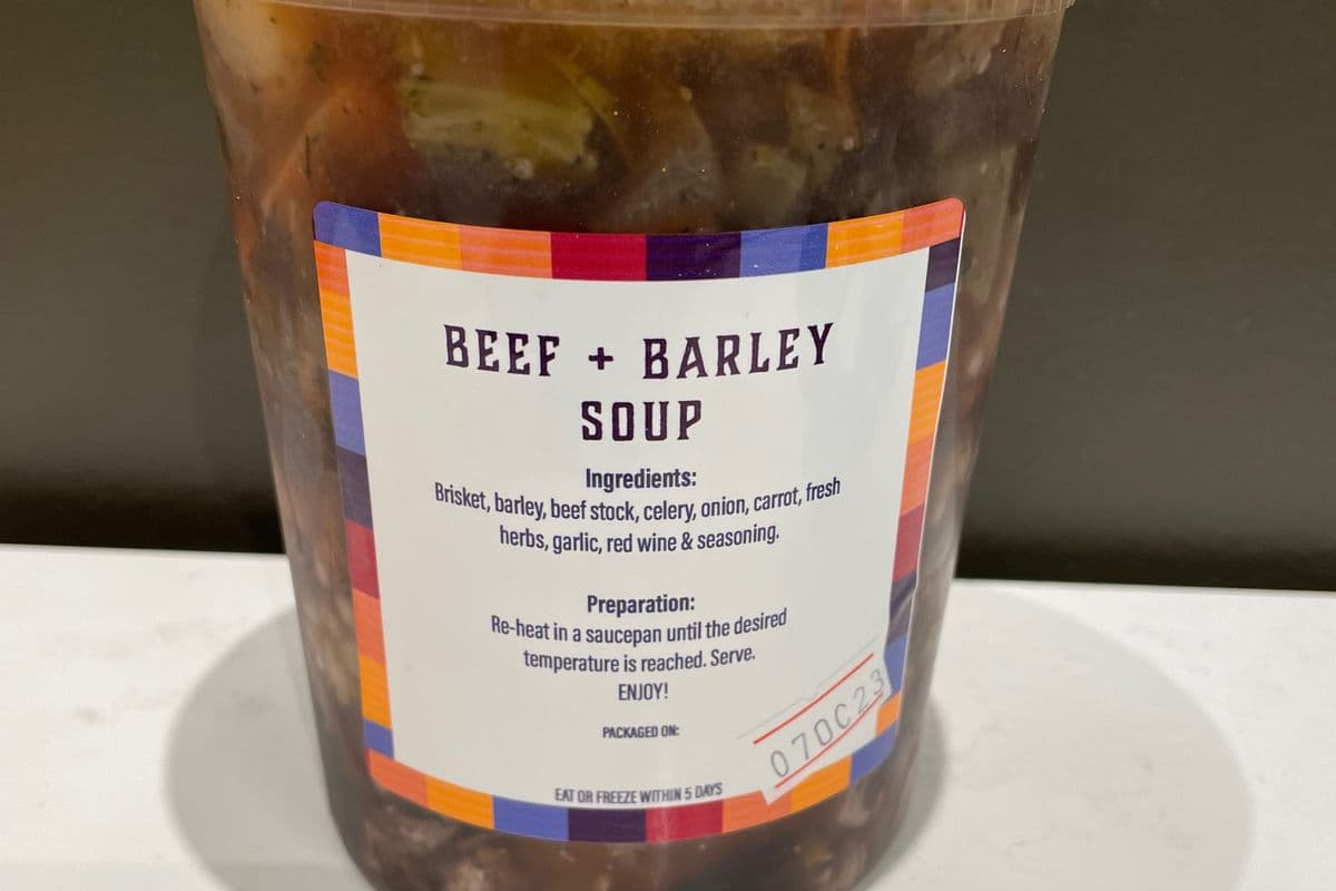 Beef and Barley Soup (Full Litre)
