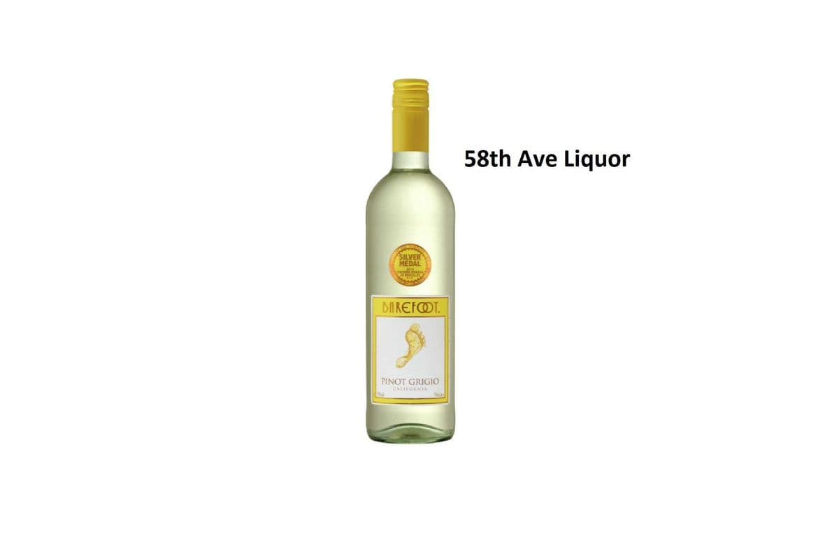 BAREFOOT PINOT GRIGIO 750ML (1 x 750ML)