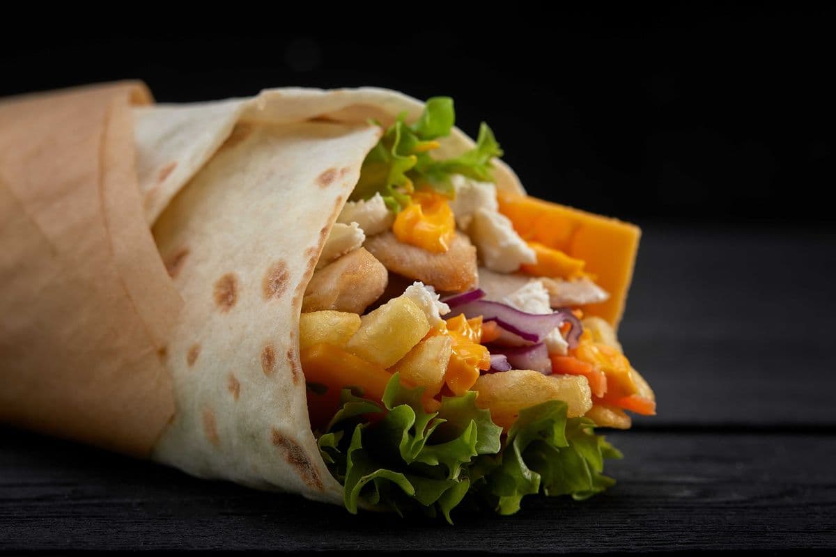 Pineapple Chicken Shawarma Wrap