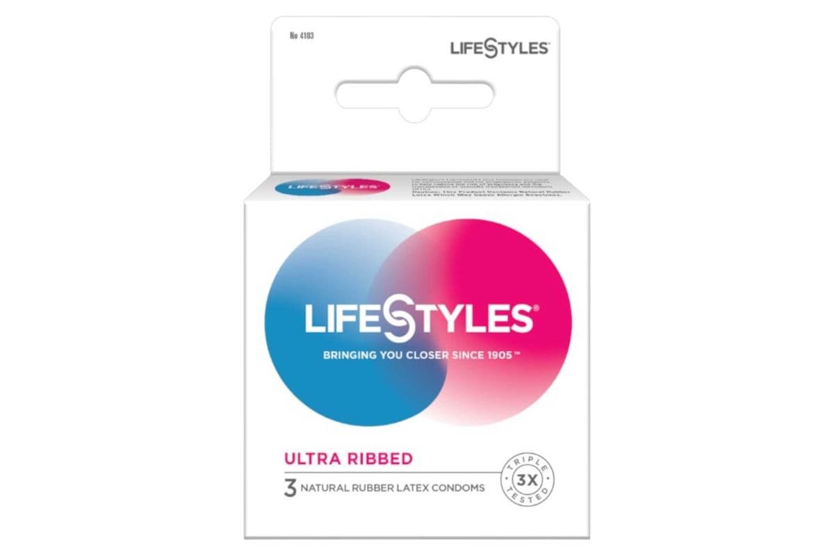 Lifestyles Ultra Ribbed Condoms (3 pieces)