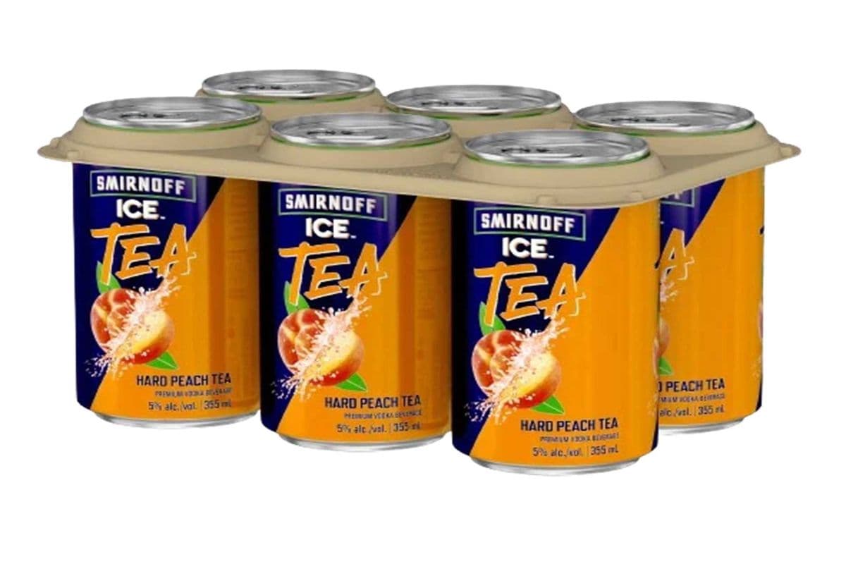 SMIRNOFF ICE PEACH TEA 6 CANS (6 x 355 ML)
