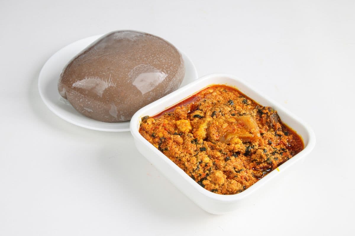 Amala with Assorted Meats
