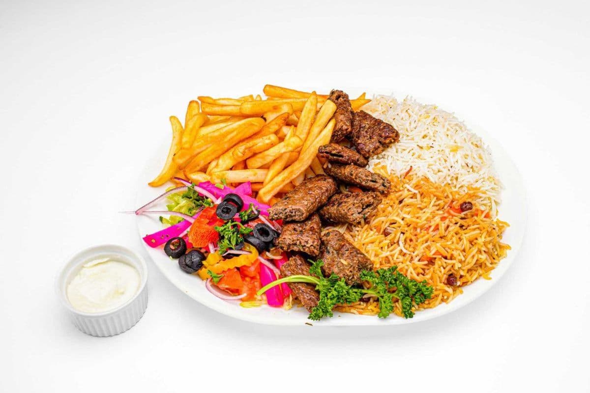 Kufta Kabob Platter