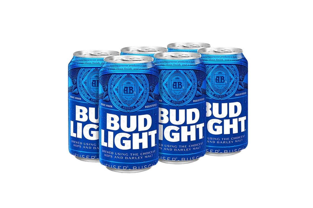Bud Light (6 Cans) (1 x 355ml)