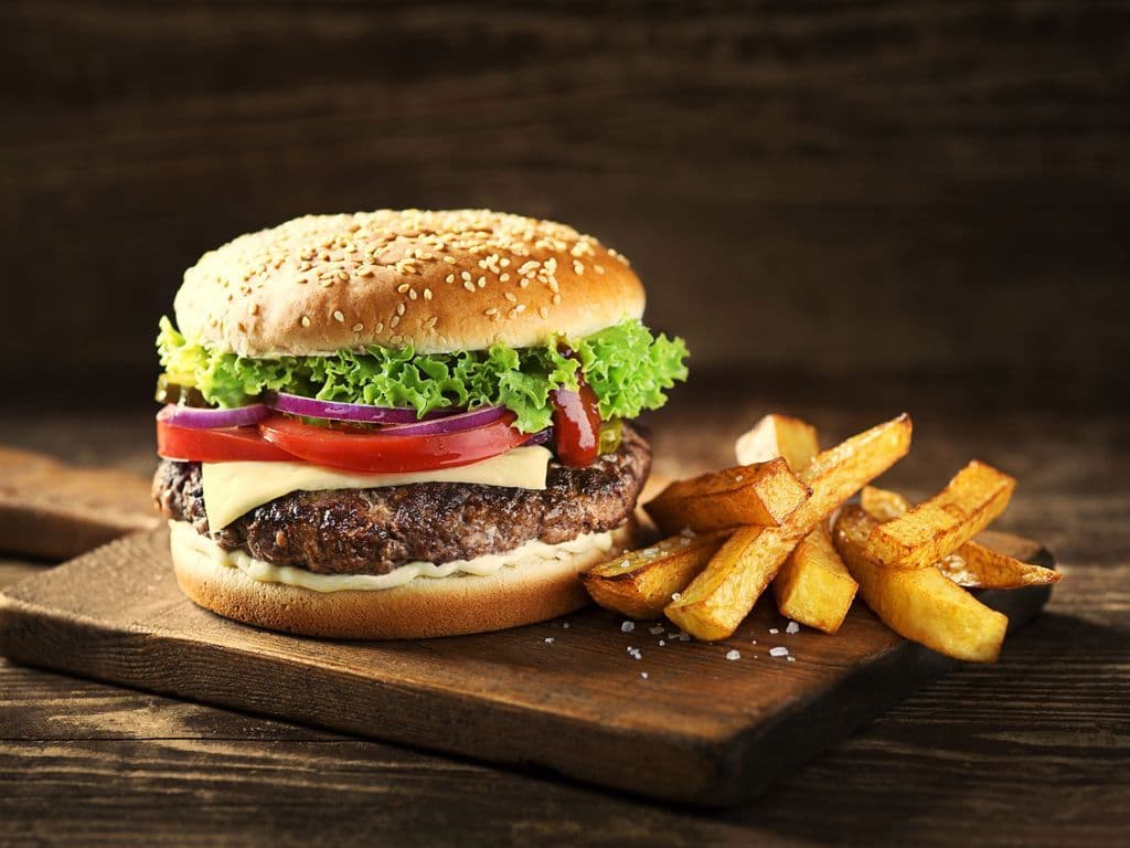 Mozza Burger with Fries