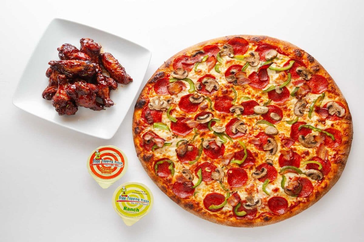Large Pizza and Chicken Wings Combo