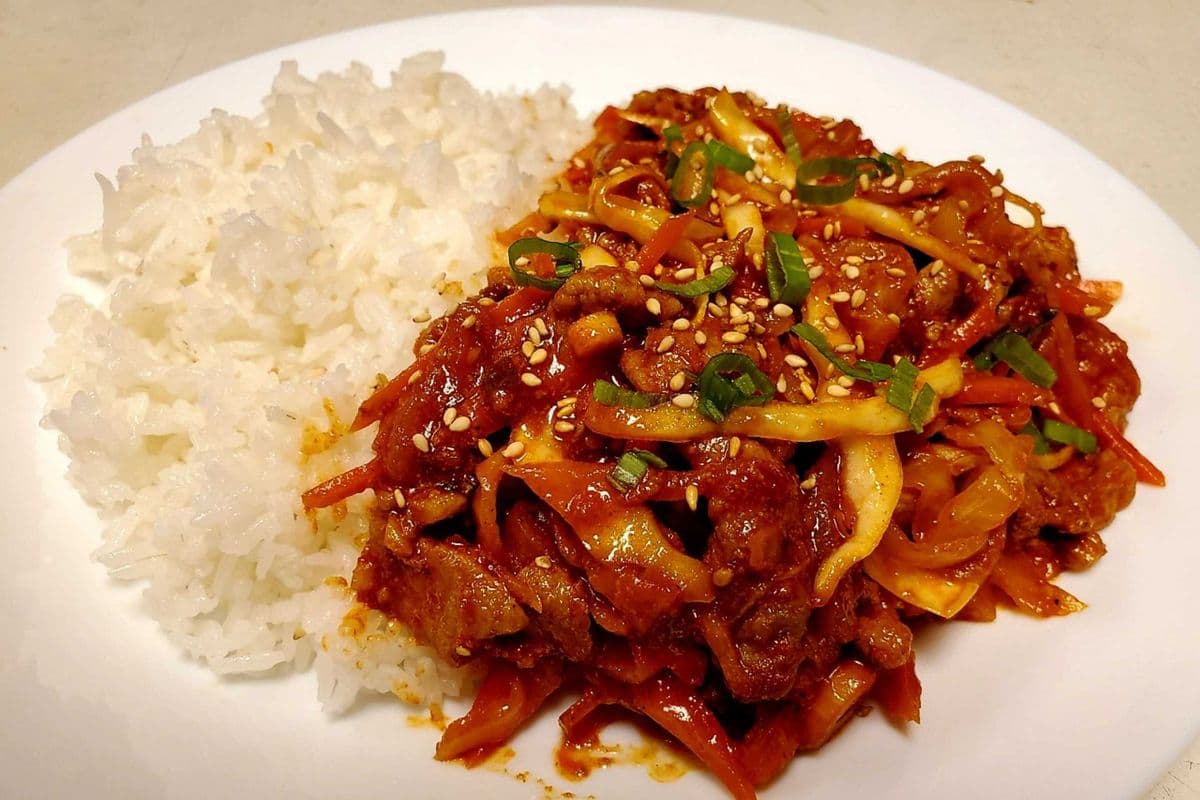 Spicy Pork and Rice