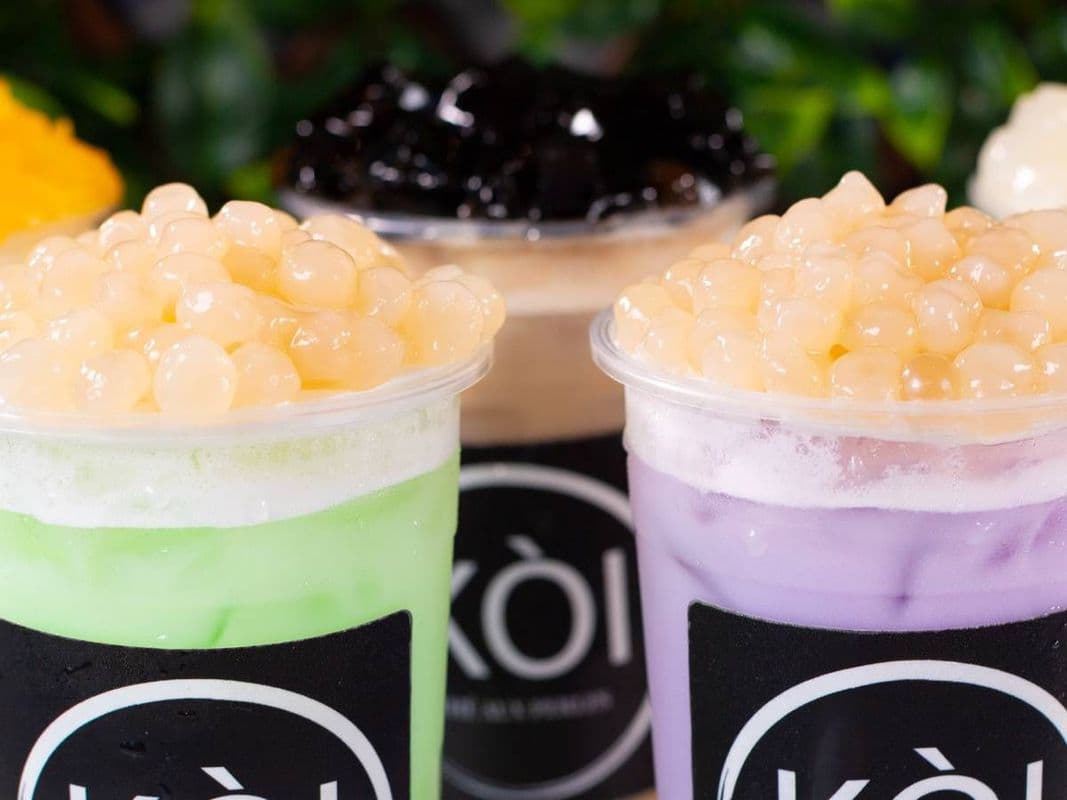 TARO MILK TEA WITH TAPIOCA