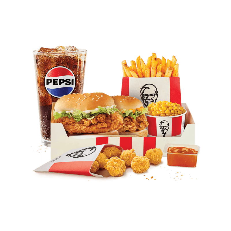 Double Sliders Box Meal