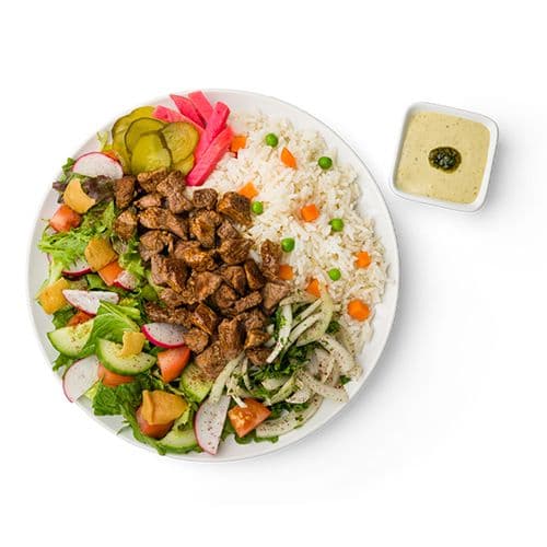 Chimi-Tahini Steak Plate