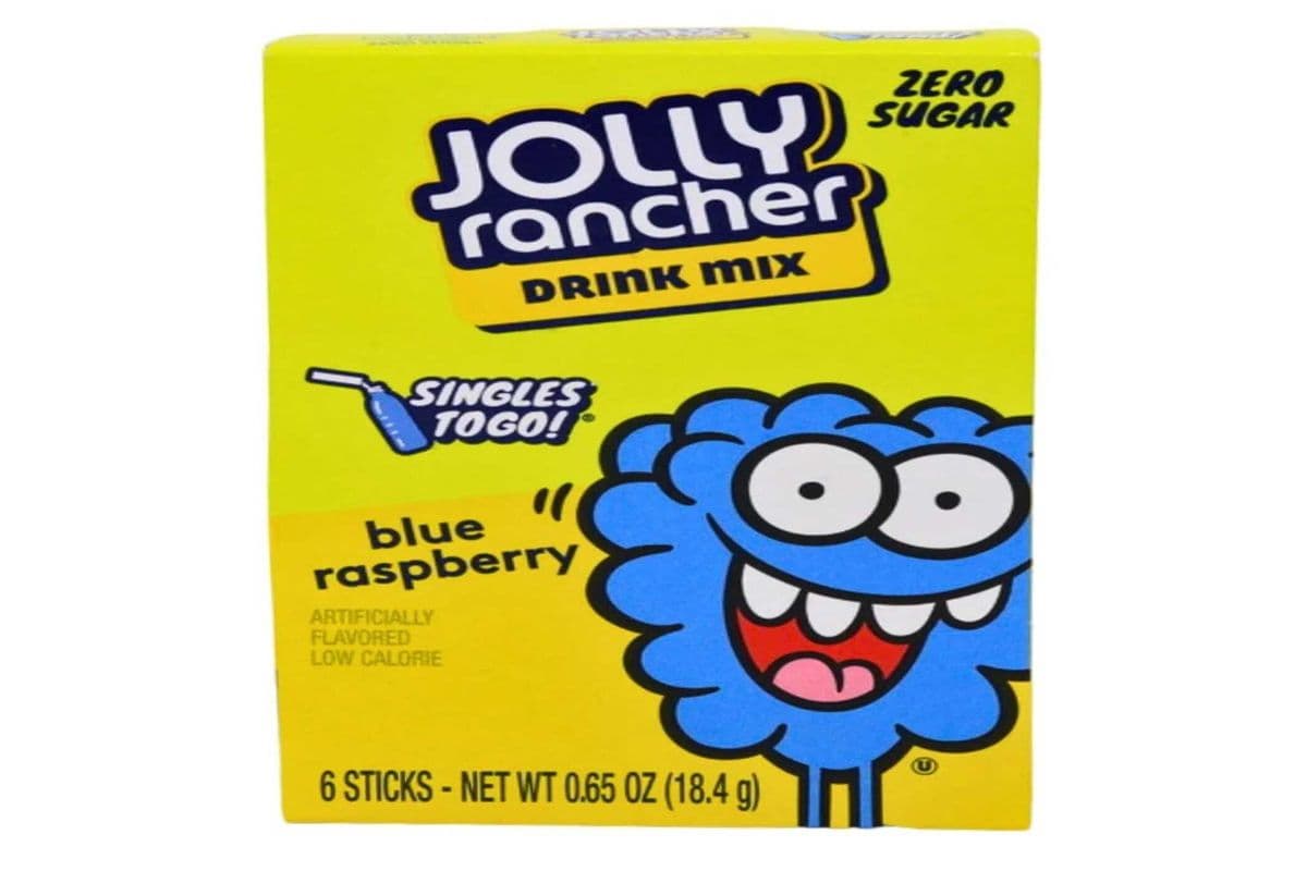 Singles to Go Jolly Rancher Blue Raspberry Zero Sugar (6 Stickers) (18.4g)
