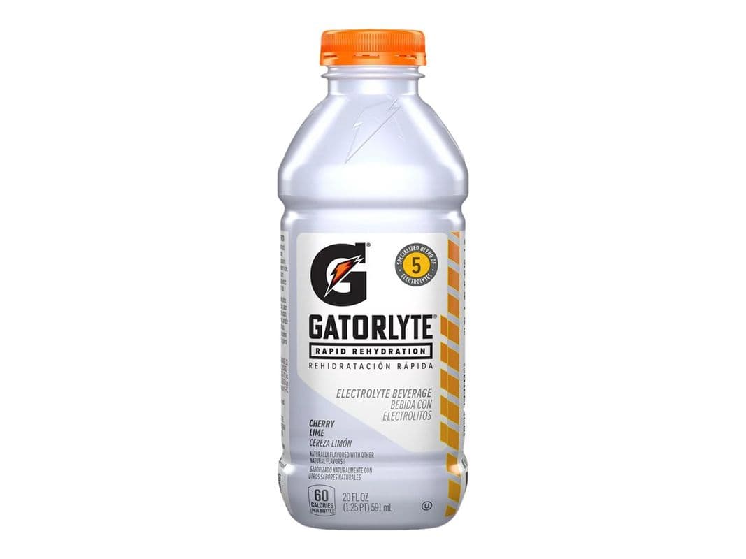 Gatorlyte Boisson Avec Electrolytes Cerise et Lime 591ml/ Gatorlyte Electrolyte Beverage Cherry Lime 591ml