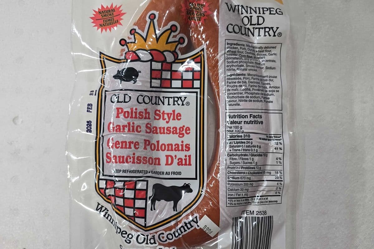 Old country polish style garlic sausage 1kg (1kg)