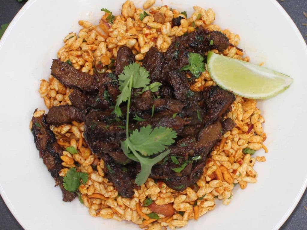 Garlic lamb
