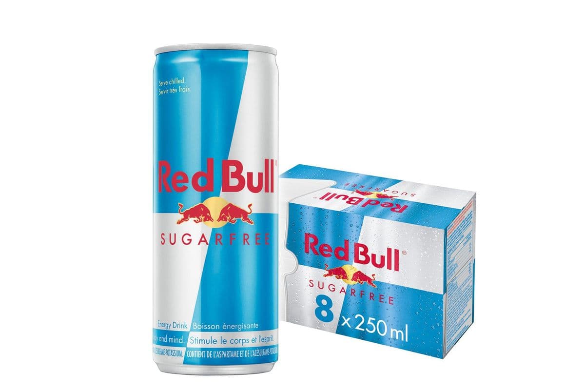 Red Bull Energy Drink Sugarfree 250 ml (8 Pack) 1001326