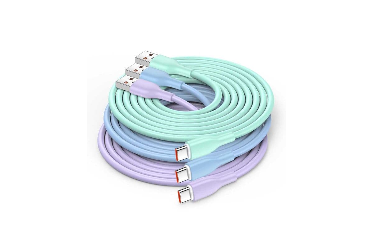 Smart Accessories 2-Tone PVC 6ft Type C Charging Cable