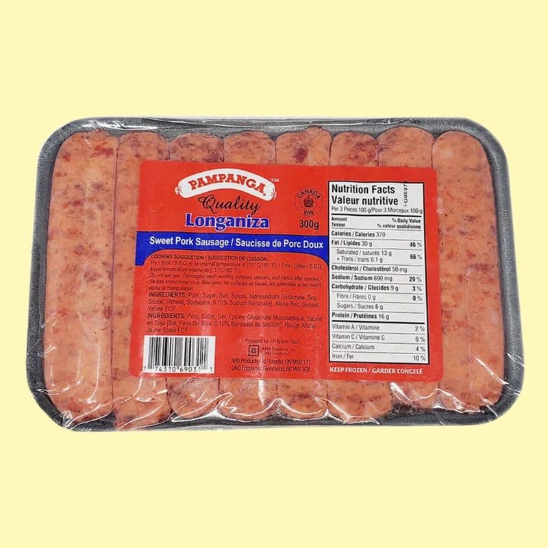 Sweet Longanisa, 300g - Pampanga