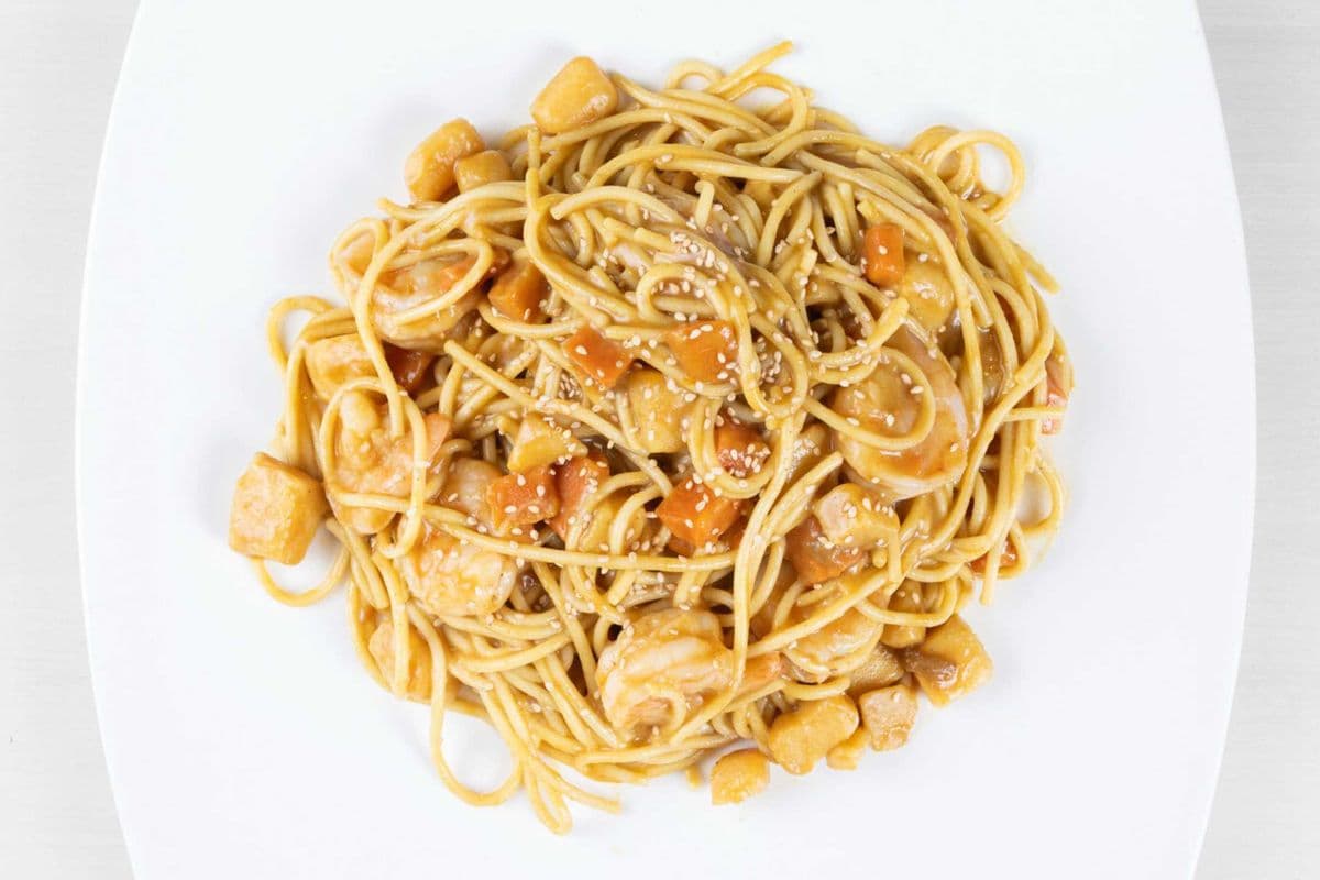 Curry Shrimp Spaghetti 咖喱虾意面
