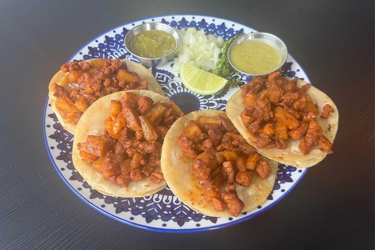 4 Tacos Al Pastor (Marinated Pork)
