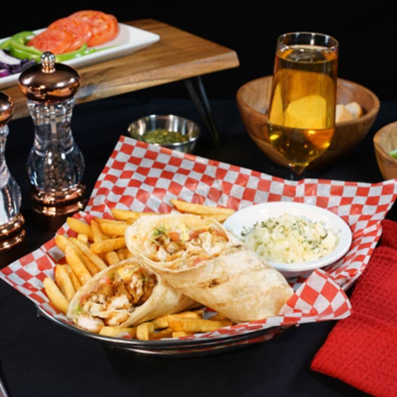 Assiette wrap poulet croustillant thaï / Assiette wrap poulet croustillant thaï