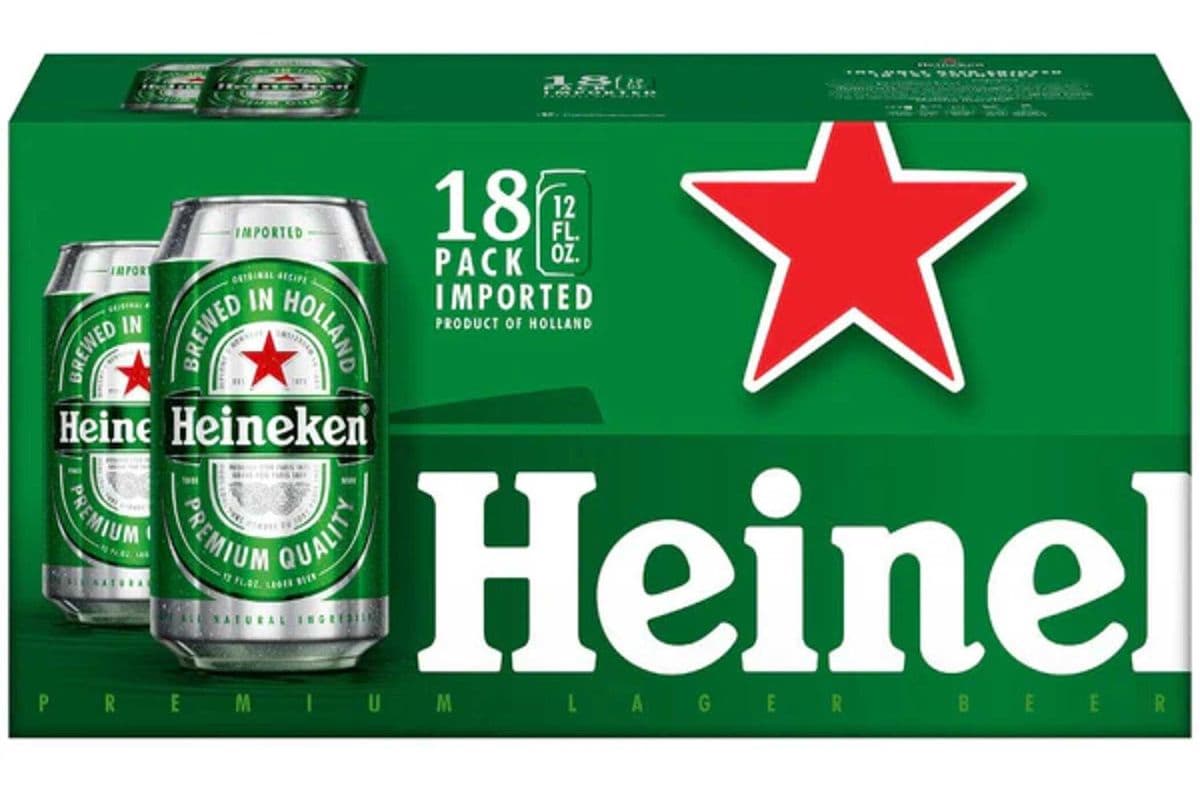 HEINEKEN LAGER 18x355ML CANS (1 x 18x355ML)