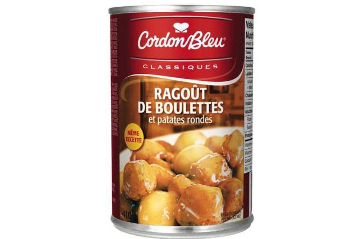 Cordon Bleu - Ragoût de Boulettes et Patates Rondes / Meatballs in Gravy with Round Potatoes (410 g)
