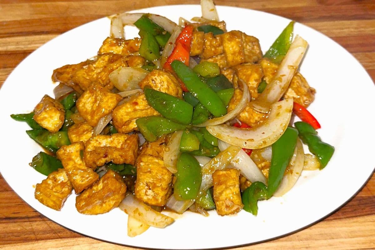 114. Pan fried Lemongrass Tofu