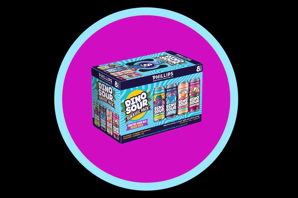 Phillips Dino Sour Jurassic Pack (8 x 473 ml)