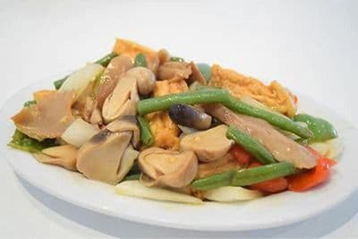 Tofu soyeux aux champignons / Silky Tofu with Mushrooms