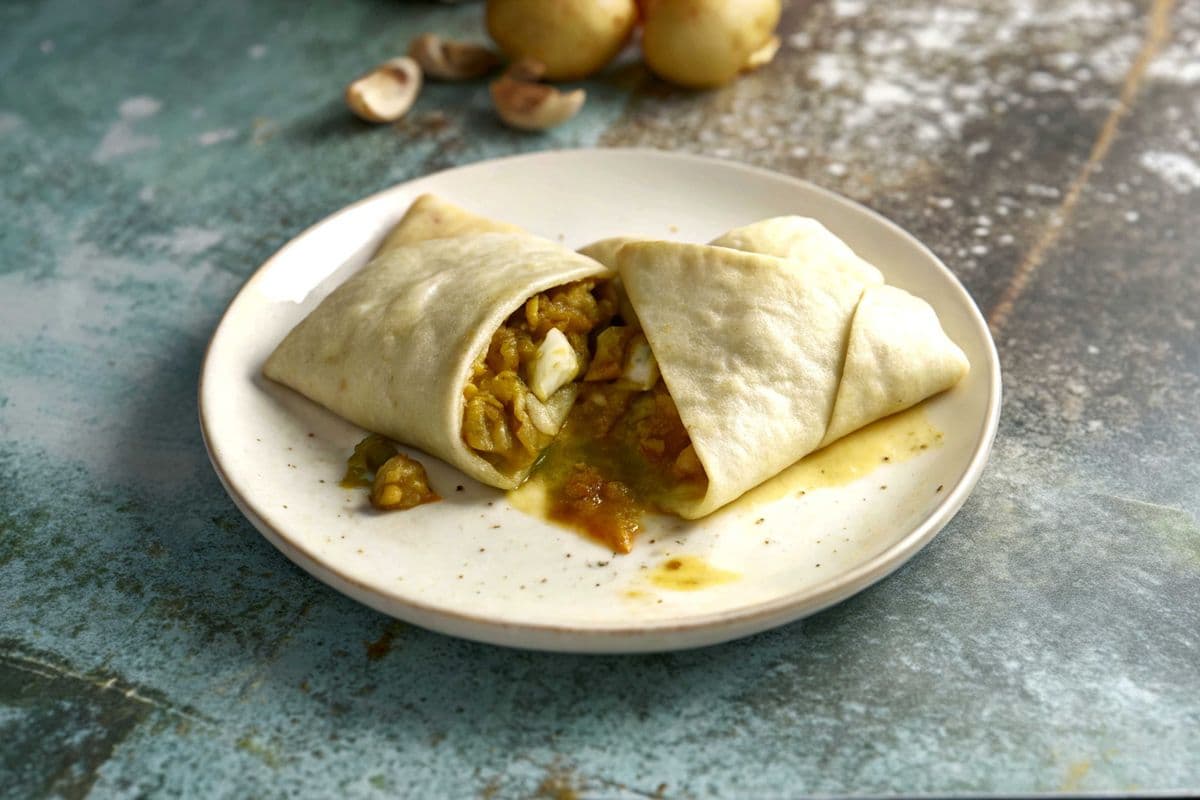 Curry Goat Roti