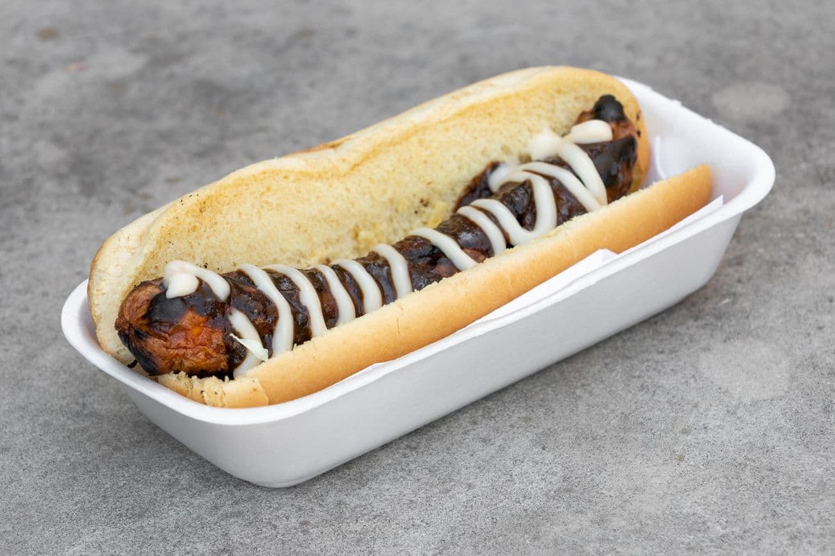 Jerk Chicken Hot Dog