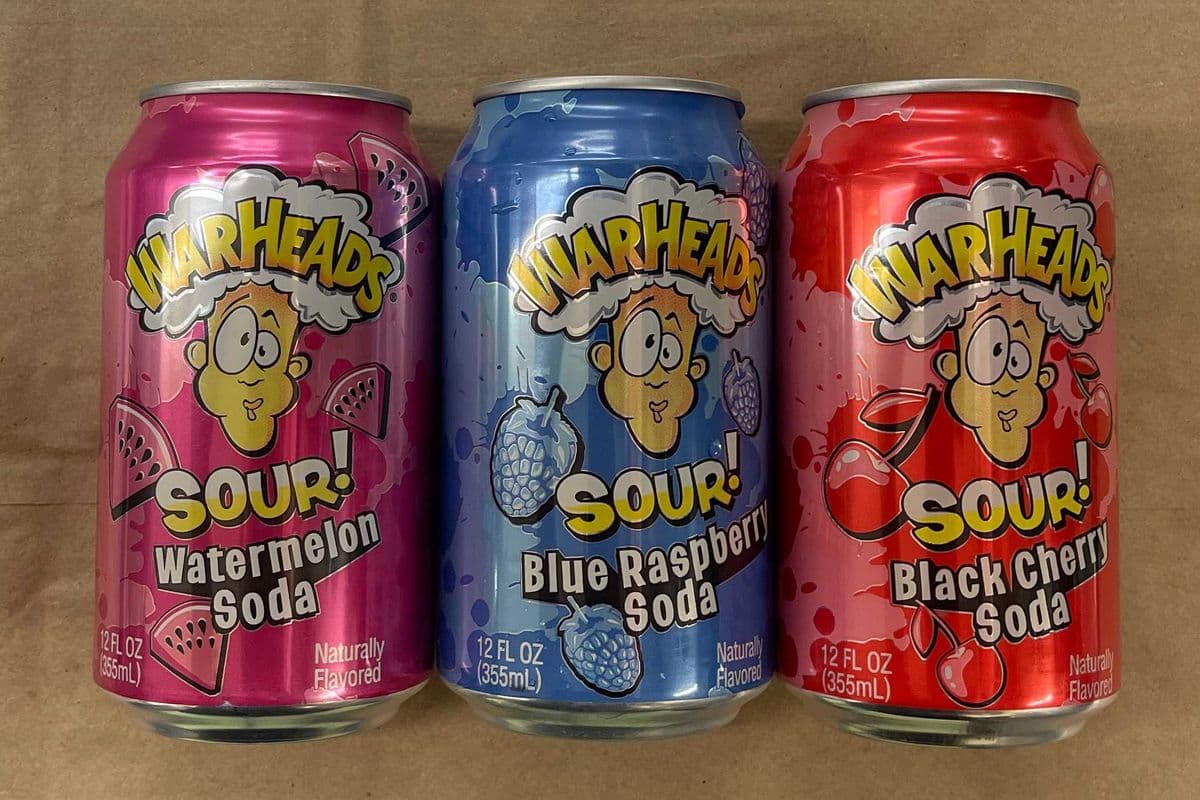 Warheads Sour - Black Cherry Soda (355mL)