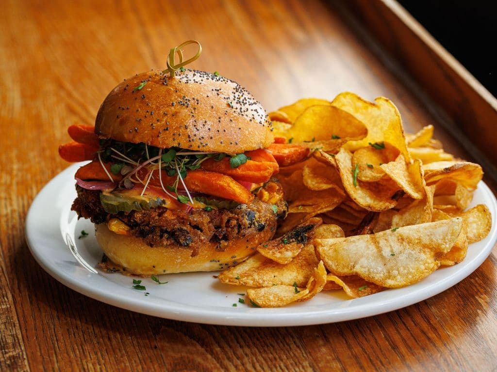 Black Bean Firecracker Burger